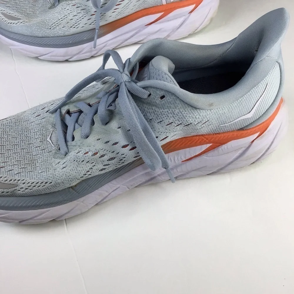HOKA Clifton 8 Sneaker in Blue Fog Size 7.5 - Picture 8 of 16